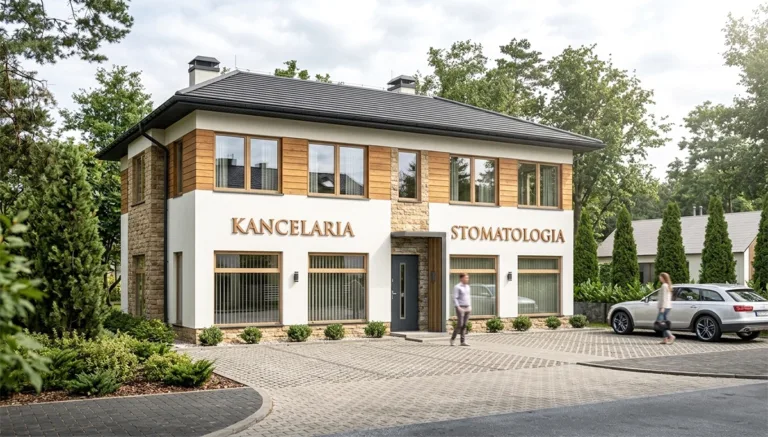 Dom usługowy - wizualizacja 3D